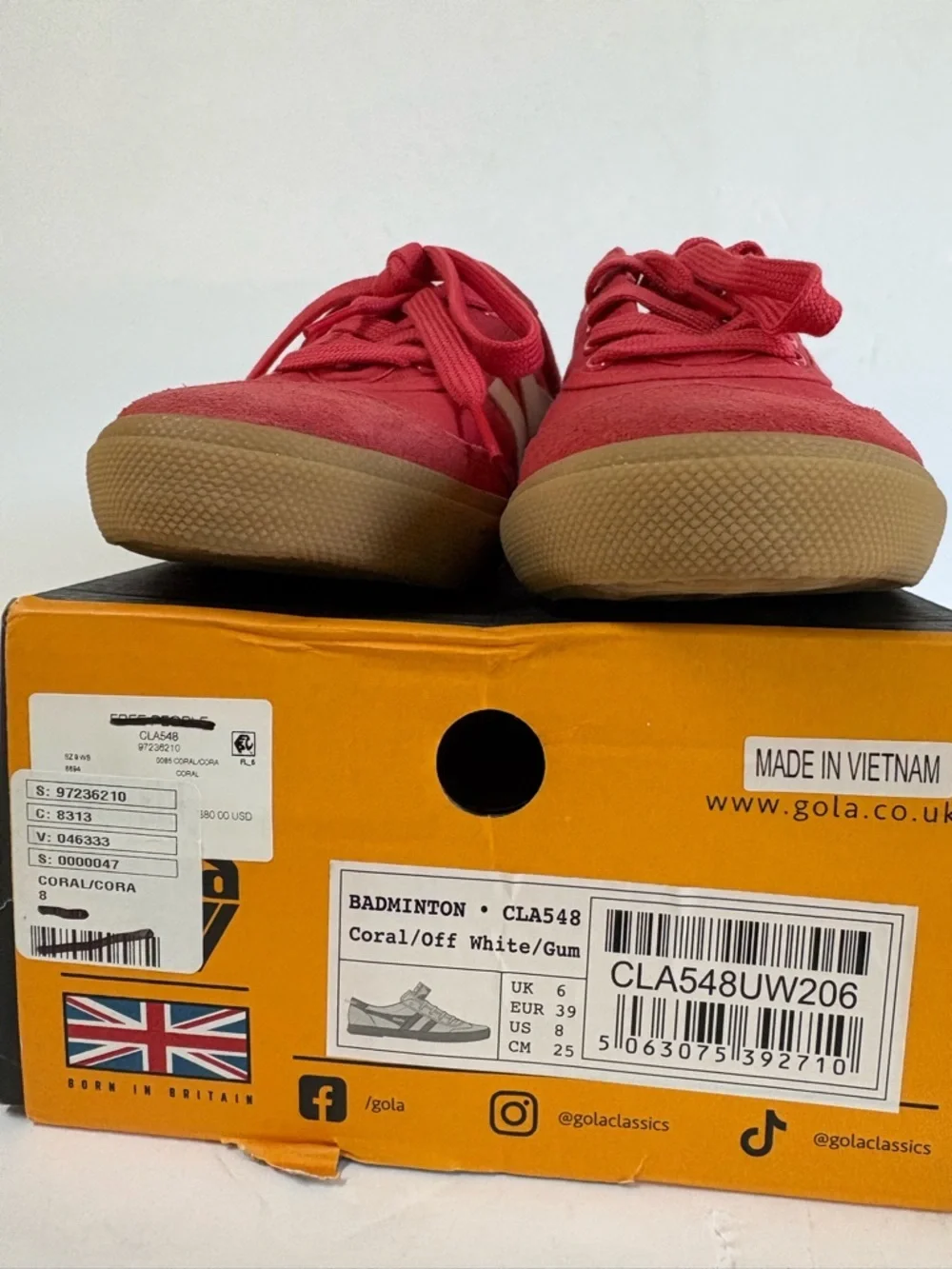 NWT Gola Badminton Court Sneakers Size 8 Women’s